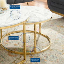 Load image into Gallery viewer, Ravenna Artificial Marble Nesting Coffee Table by Modway