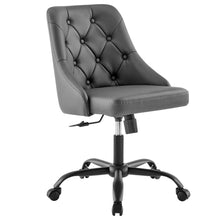 Load image into Gallery viewer, Distinct Tufted Swivel Vegan Leather Office Chair by Modway