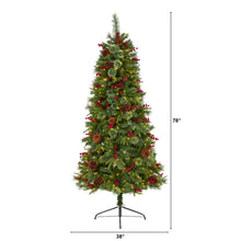 Load image into Gallery viewer, 6.5' Norway Mixed Pine Artificial Christmas Tree w/ 350 Clear LED Lights