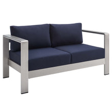 Load image into Gallery viewer, Shore 7 Piece Sunbrella¨ Fabric Outdoor Patio Aluminum Set by Modway
