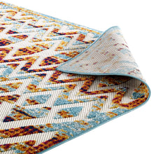 Load image into Gallery viewer, Reflect Tamako Diamond and Chevron Moroccan Trellis 5x8 Indoor / Outdoor Area Rug by Modway