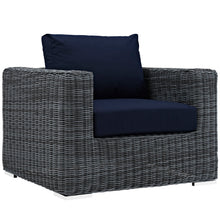 Load image into Gallery viewer, Summon 7 Piece Outdoor Patio Sunbrella¨ Sectional Set by Modway