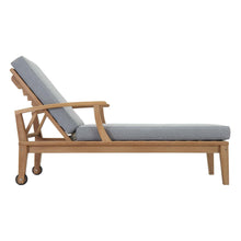 Load image into Gallery viewer, Marina Outdoor Patio Teak Single Chaise by Modway