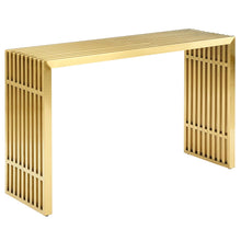 Load image into Gallery viewer, Gridiron Stainless Steel Console Table by Modway