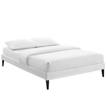 Load image into Gallery viewer, Tessie Vinyl Full Bed Frame with Squared Tapered Legs by Modway