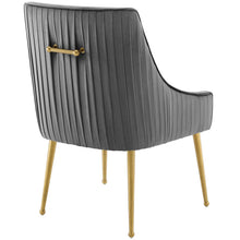 Load image into Gallery viewer, Discern Pleated Back Upholstered Performance Velvet Dining Chair Set of 2 by Modway