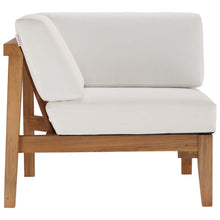 Load image into Gallery viewer, Bayport 3-Piece Outdoor Patio Teak Wood Sectional Sofa Set by Modway