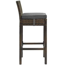 Load image into Gallery viewer, Conduit Outdoor Patio Wicker Rattan Bar Stool in B