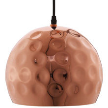 Load image into Gallery viewer, Dimple 10" Half-Sphere Rose Gold Pendant Light by Modway