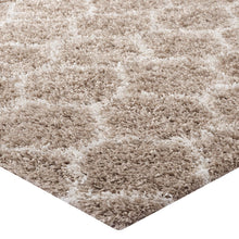 Load image into Gallery viewer, Solvea Moroccan Trellis 5x8 Shag Area Rug by Modway