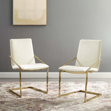 Load image into Gallery viewer, Pitch Performance Velvet Dining Armchair Set of 2 by Modway