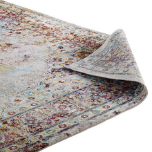 Load image into Gallery viewer, Success Merritt Transitional Distressed Floral Vintage Medallion 5x8 Area Rug by Modway