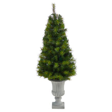 Load image into Gallery viewer, 4.5' Green Valley Pine Artificial Christmas Tree w/ 100 Warm White LED Lights