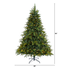 Load image into Gallery viewer, 7' Colorado Mountain Fir 'Natural Look' Artificial Christmas Tree w/ 500 LED