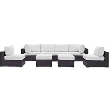 Load image into Gallery viewer, Convene 8 Piece Outdoor Patio Sectional Set by Modway