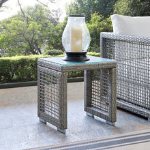 Load image into Gallery viewer, Aura Outdoor Patio Wicker Rattan Side Table by Modway