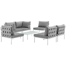 Load image into Gallery viewer, Harmony 7 Piece Outdoor Patio Aluminum Sectional Sofa Set by Modway