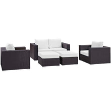 Load image into Gallery viewer, Convene 5 Piece Outdoor Patio Sofa Set by Modway