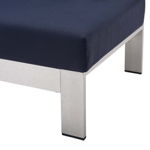 Load image into Gallery viewer, Shore Sunbrella¨ Fabric Aluminum Outdoor Patio Right-Arm Loveseat by Modway