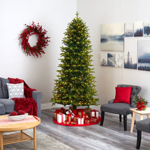 Load image into Gallery viewer, 7.5' Belgium Fir 'Natural Look' Artificial Christmas Tree w/ 550 Clear LED Light