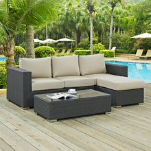Load image into Gallery viewer, Sojourn 3 Piece Outdoor Patio Sunbrella¨ Sectional Set by Modway