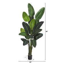 Load image into Gallery viewer, 8' Traveler's Palm Artificial tree