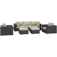 Load image into Gallery viewer, Convene 7 Piece Outdoor Patio Sectional Set by Modway