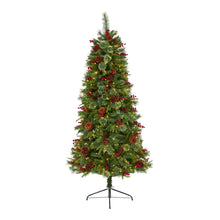 Load image into Gallery viewer, 6.5' Norway Mixed Pine Artificial Christmas Tree w/ 350 Clear LED Lights