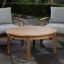 Load image into Gallery viewer, Marina Outdoor Patio Teak Round Coffee Table by Modway