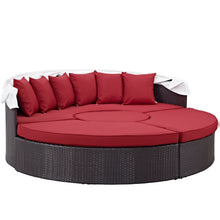 Load image into Gallery viewer, Convene Outdoor Patio Wicker Rattan Canopy Sectional Daybed by Modway