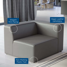 Load image into Gallery viewer, Mingle Vegan Leather Right-Arm Chair by Modway