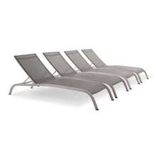 Load image into Gallery viewer, Savannah Outdoor Patio Mesh Chaise Lounge Set of 4 by Modway