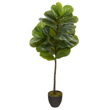 Load image into Gallery viewer, 46" Fiddle Leaf Artificial Tree (Real Touch)