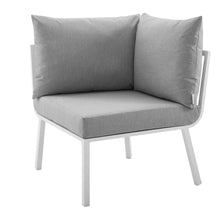 Load image into Gallery viewer, Riverside Outdoor Patio Aluminum Corner Chair by Modway