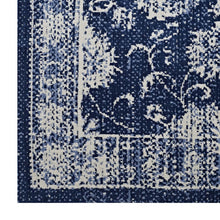 Load image into Gallery viewer, Kazia Distressed Floral Lattice 5x8 Area Rug by Modway