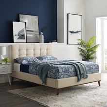 Load image into Gallery viewer, McKenzie Biscuit Tufted Upholstered Fabric Queen Platform Bed by Modway