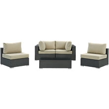 Load image into Gallery viewer, Sojourn 5 Piece Outdoor Patio Sunbrella¨ Sectional Set by Modway