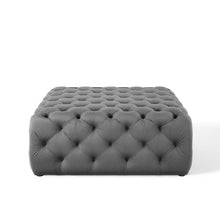 Load image into Gallery viewer, Amour Tufted Button Large Square Performance Velvet Ottoman by Modway