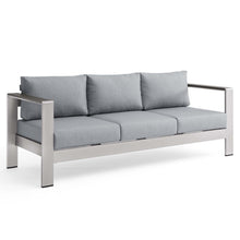 Load image into Gallery viewer, Shore Outdoor Patio Aluminum Sofa by Modway