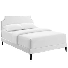 Load image into Gallery viewer, Corene Vinyl Full Platform Bed with Squared Tapered Legs by Modway