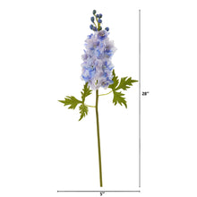 Load image into Gallery viewer, 28" Delphinium Artificial Flower (Set of 4)