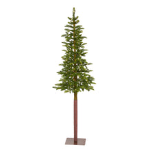 Load image into Gallery viewer, 6' Alaskan Alpine Artificial Christmas Tree with 100 Clear Microdot