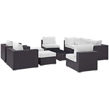 Load image into Gallery viewer, Convene 10 Piece Outdoor Patio Sectional Set by Modway