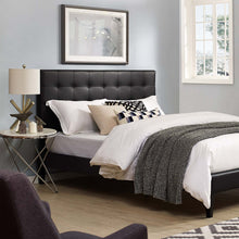 Load image into Gallery viewer, Paisley Tufted Upholstered Faux Leather Full / Queen Headboard by Modway