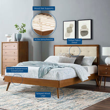 Load image into Gallery viewer, Willow Wood Queen Platform Bed With Splayed Legs by Modway