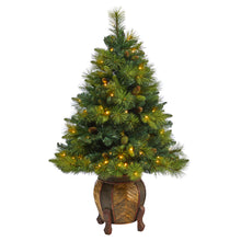 Load image into Gallery viewer, 52' North Carolina Mixed Pine Artificial Christmas Tree w/ 130 Warm White LED