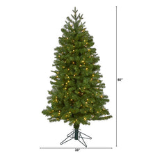 Load image into Gallery viewer, 5' Vancouver Spruce Artificial Christmas Tree with 200 Warm White Lights