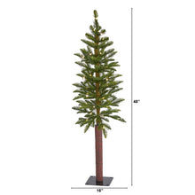 Load image into Gallery viewer, 4' Alaskan Alpine Artificial Christmas Tree with 50 Clear Microdot
