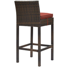 Load image into Gallery viewer, Conduit Outdoor Patio Wicker Rattan Bar Stool in B