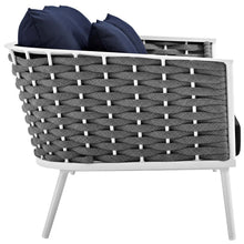 Load image into Gallery viewer, Stance 4 Piece Outdoor Patio Aluminum Sectional Sofa Set by Modway